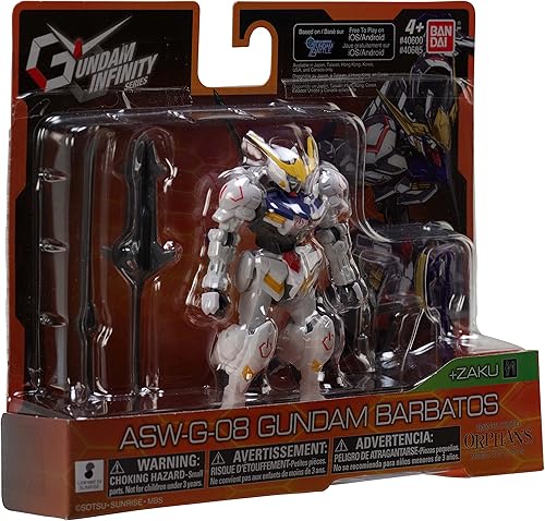 Miniatura 7 de Bandai America - Gundam Infinity 4.5 Gundam Barbatos Figura de acción (paquete de 2)