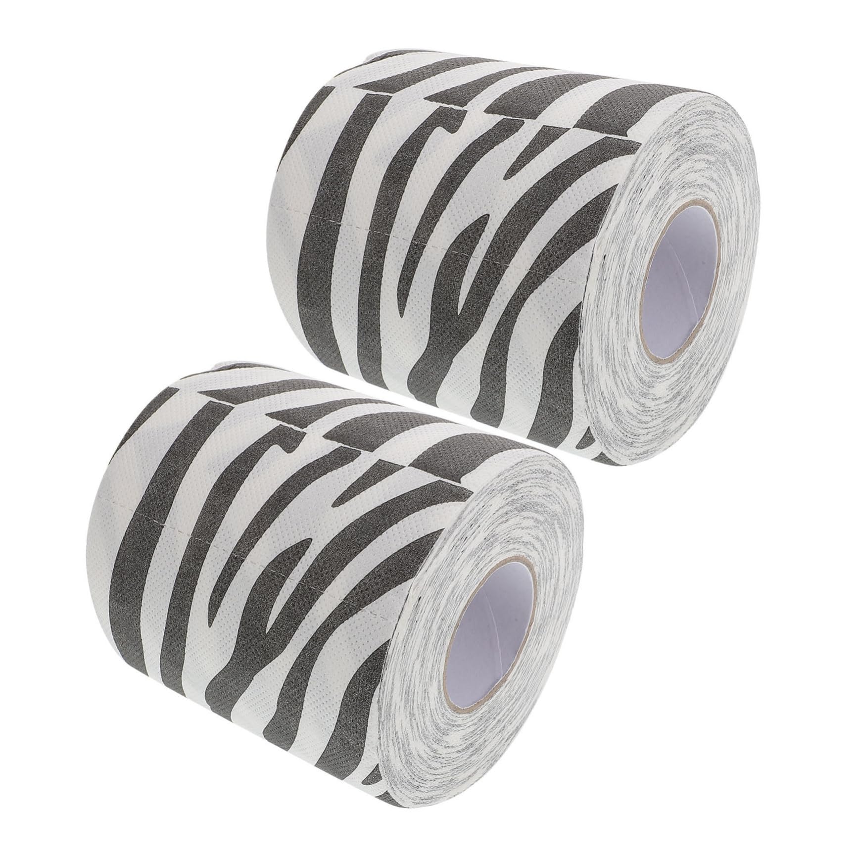 Papel higiénico de cebra con texturizado 3D para el baño en pack de 2 rollos