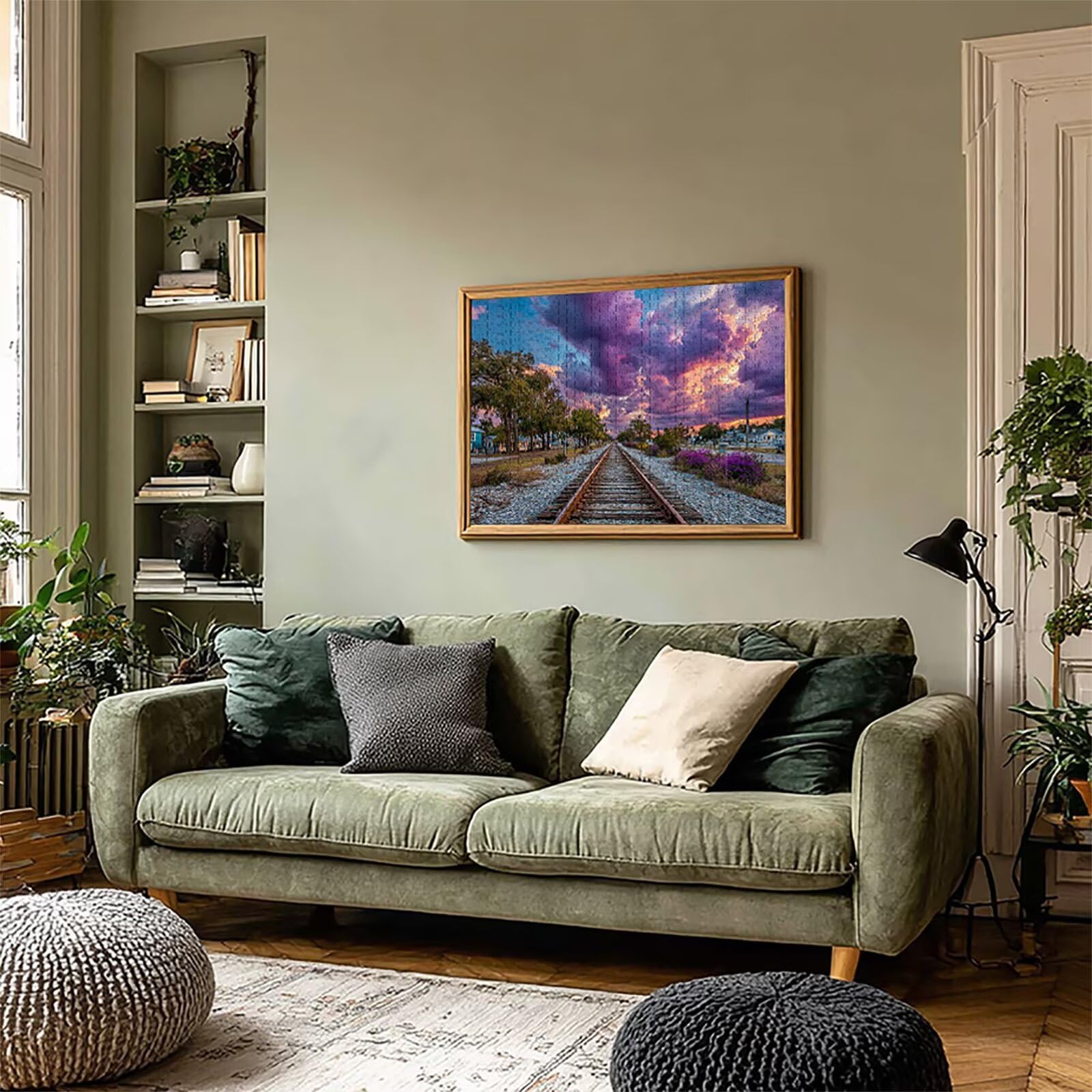 Nube Puzzle Madera 2000 Piezas, Vista De La Calle Puzzle Adultos con Caja 99x70cm, Rompecabezas Desafiante, para Hombres Mujeres Adolescente, Juegos de Rompecabezas Creativos, Decoracion Hogar, 3-1681