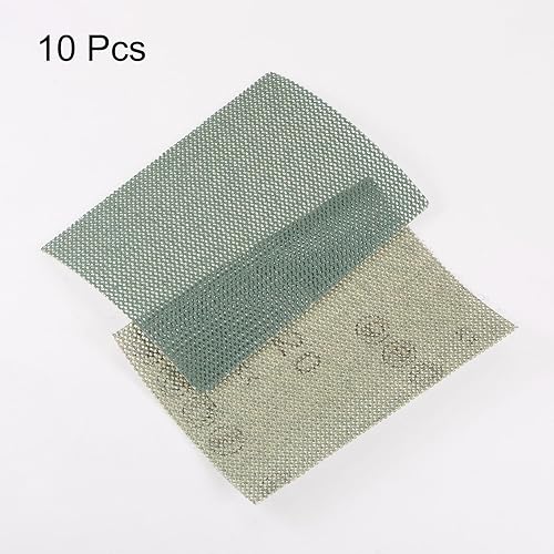 Miniatura 9 de HARFINGTON 10 hojas de pantalla de lijado de malla de 320 granos de 3 x 4 pulgadas, papel de lija húmedo o seco, almohadillas abrasivas sin polvo