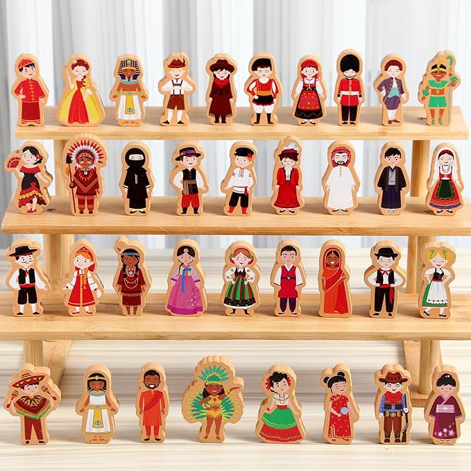 Inscripciones prorrogadas: Fecha límite para la 3ª edición del premio Brazil Ta Pra Game de Embratur y ABRAGAMES es el 13 de febrero 6 81udS2n8YGL. AC SX679 Blosssound 36 Pcs Multicultural Wooden Character Set Small Wooden People Figures Small Diversity Country Couples Wood Blocks for Preschool Classroom Play Games Educational Activity Supplies