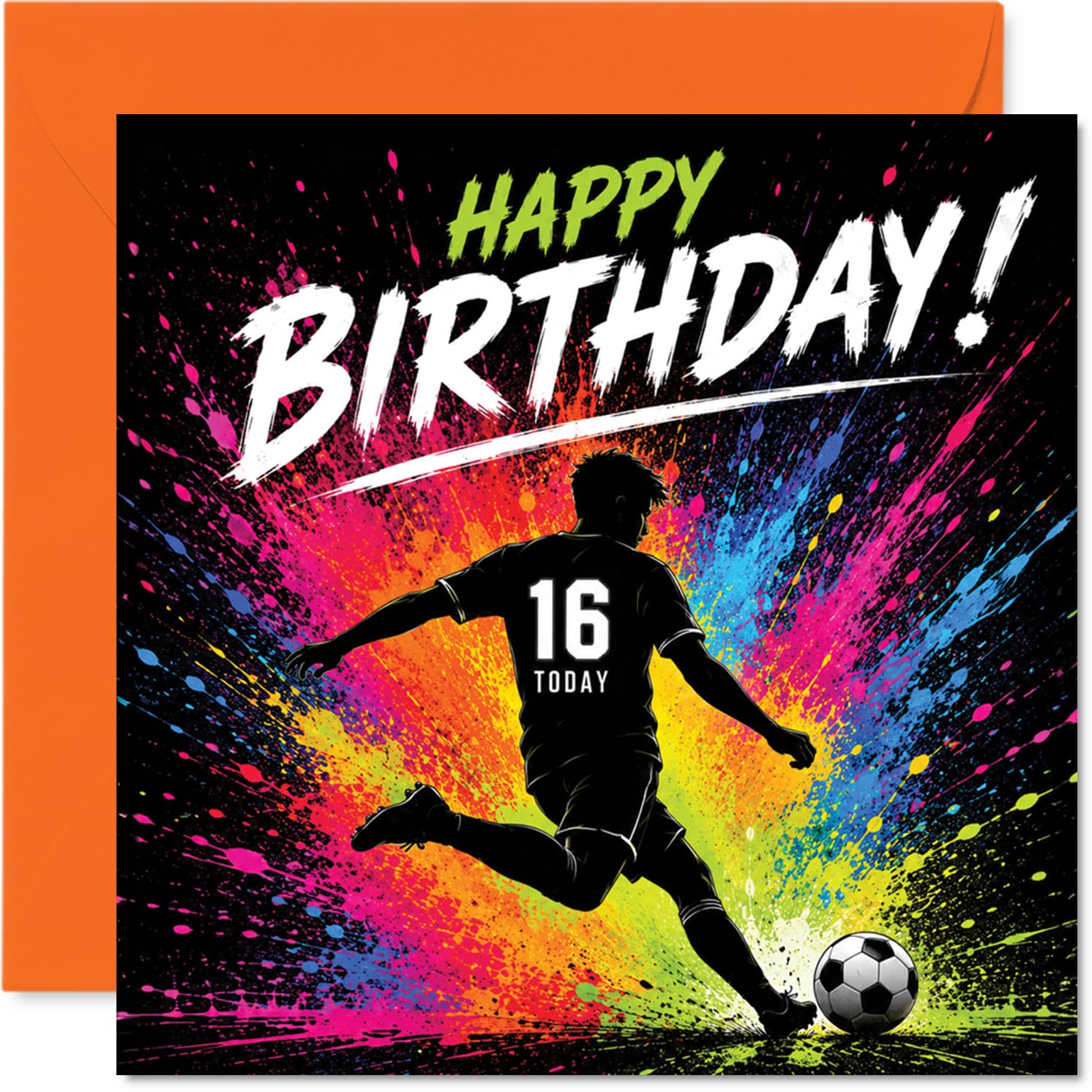 Playful 16th Birthday Card, Kick off Their Big Day