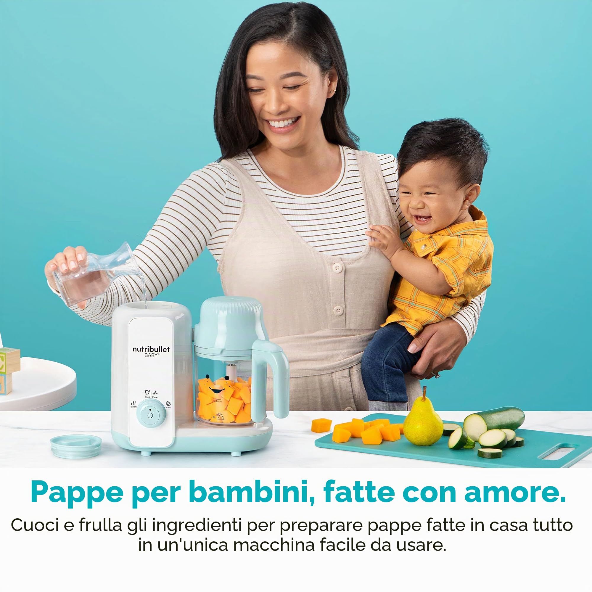 nutribullet Baby Steam + Blend, bianco/blu