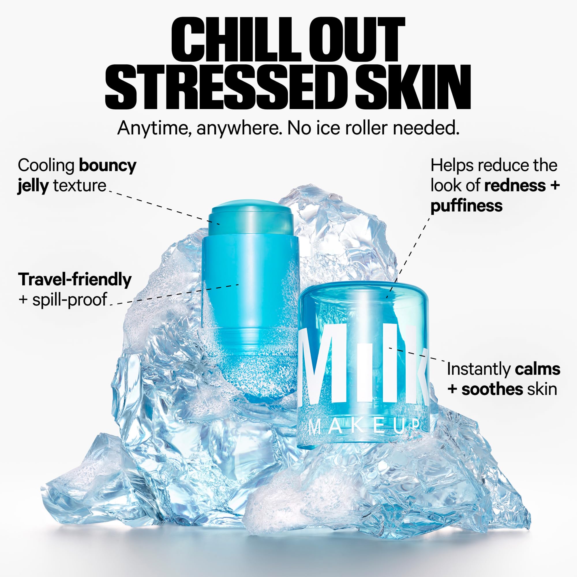 Milk Makeup Hydrating Skincare Stick – Reduces the Look of Puffiness + Moisturizes for Visibly Calm, Smooth Skin – Clean, Vegan + Travel-Friendly Formula