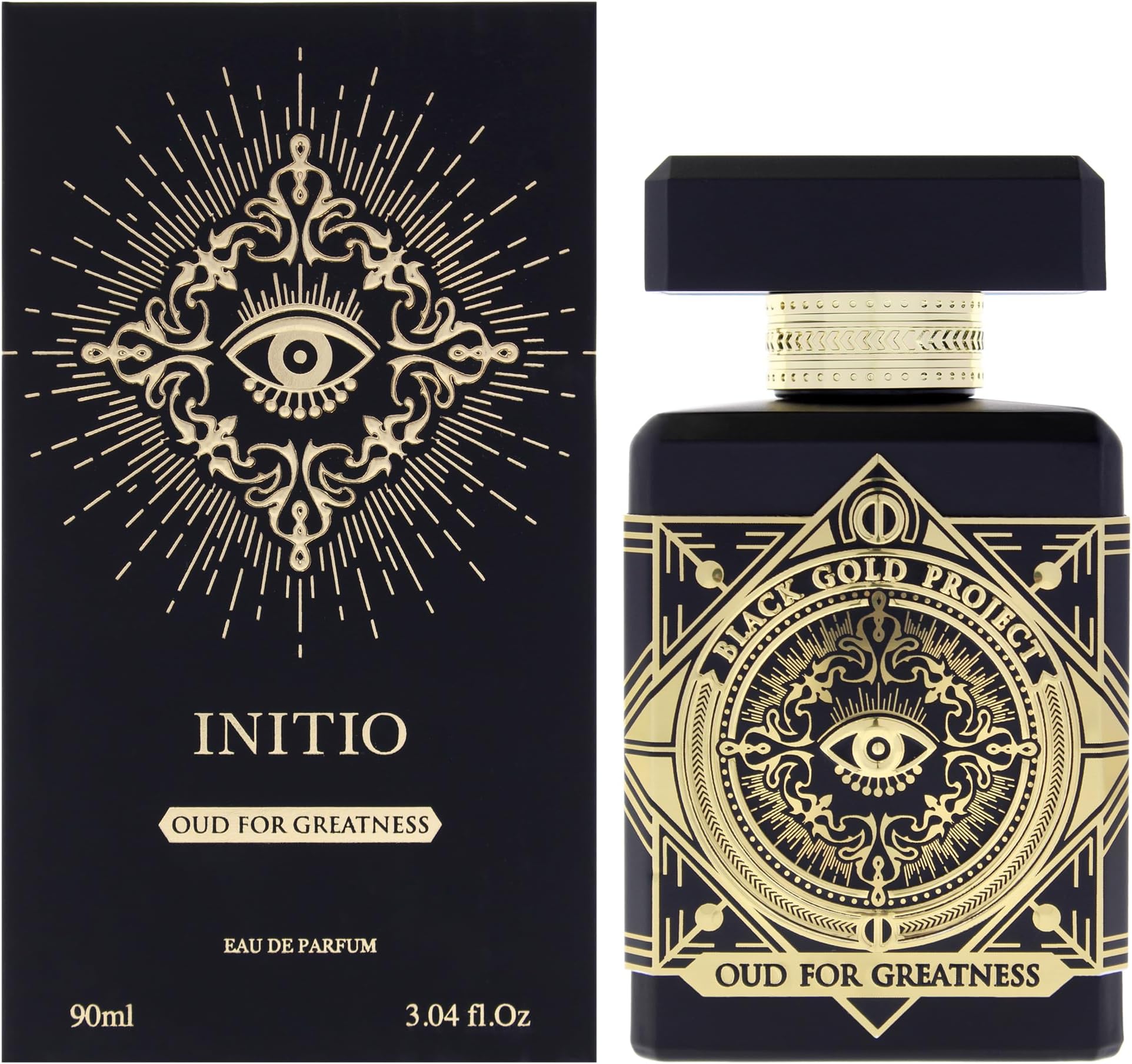 INITIO PARFUMS PRIVÉS - Oud for Greatness - 3.04 Fl Oz - Eau De Parfum Unisex - Main notes Natural Oud Wood, Agarwood Oil, Lavender, Saffron, Patchouli, Musk - 90ml
