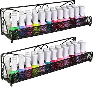 AMT Estante de uñas de 1 nivel, paquete de 2 ...