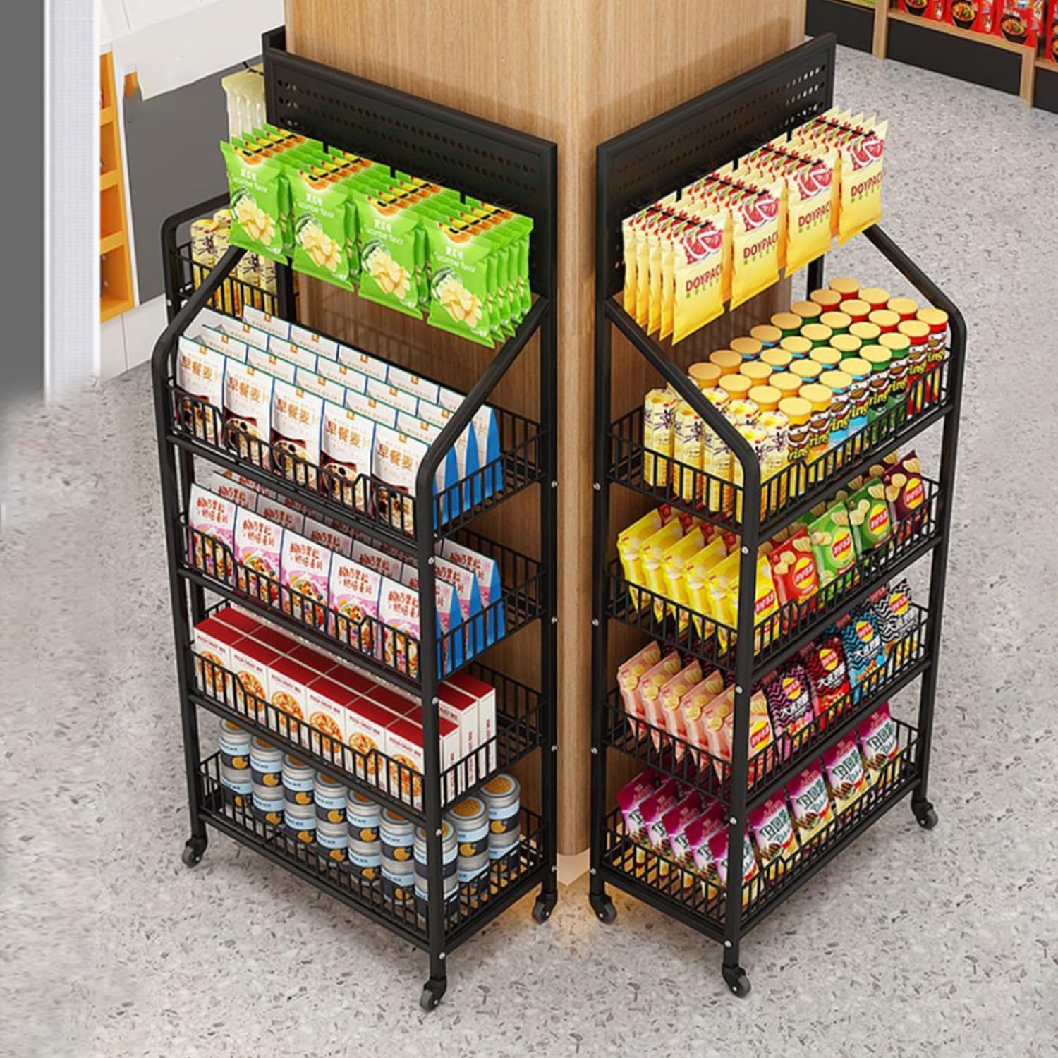 Amazon.com: jvsufuik Retail Snack Display Stand, 4-Tier Retail