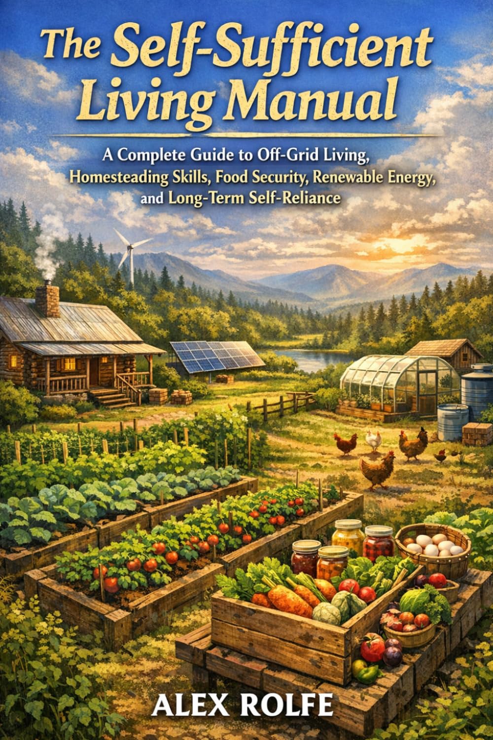 The Self-Sufficient Living Manual: A Complete Guide to Off-Grid Living, Homesteading Skills, Food Security, Renewable Energy, and Long-Term Self-Reliance (The Homestead Master Series)