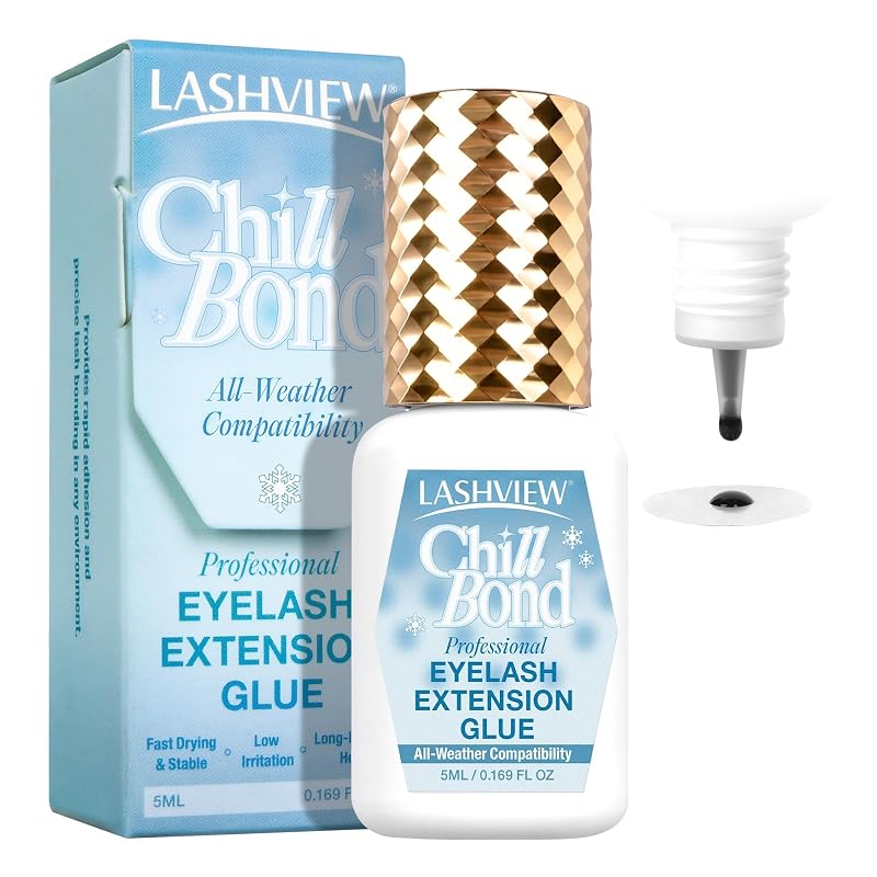 Cola transparente para cílios em tufos LASHVIEW, frasco com 5 mL