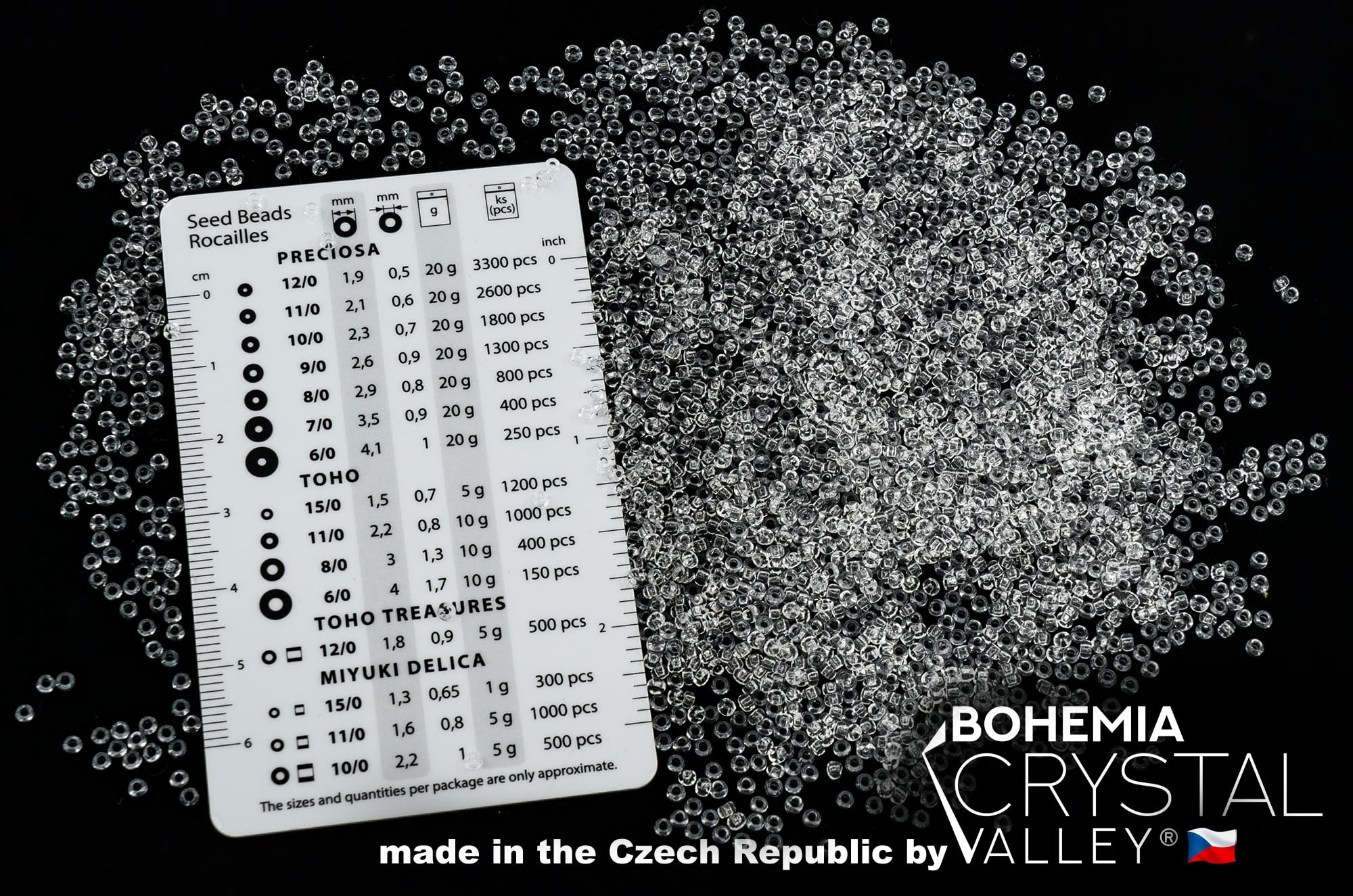 1800 pcs (0.7oz=20g) Preciosa Ornela Seed Beads 10/0 (2.3mm-0.8mm Hole), Rocailles for Embroidery Bracelets - Image 2
