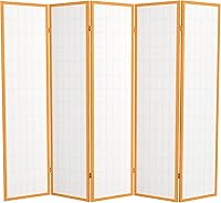 Vista 51 de Red Lantern Panel de ventana Shoji de 6 pies de alto, divisor de habitación de 3 paneles de palisandro