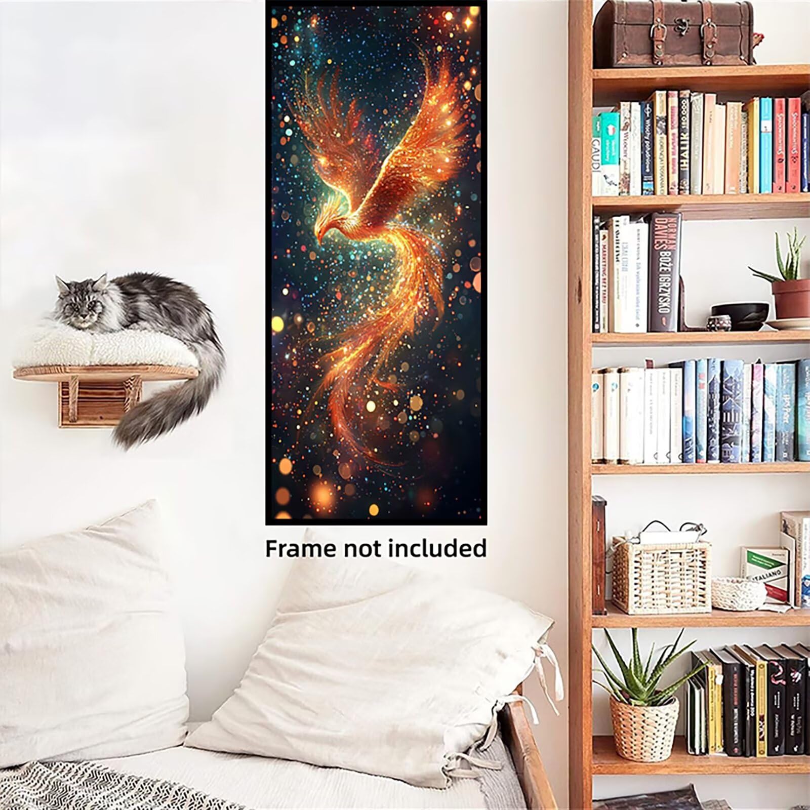 Malen Nach Zahlen 50x150cm Leinwand Tier Malen Nach Zahlen Erwachsene mit Ohne Rahmen, DIY Kreativ Set für Erwachsene mit Pinseln und Acrylfarbe, Zimmer Deko Blase Landschaft Geschenk, P0M-575