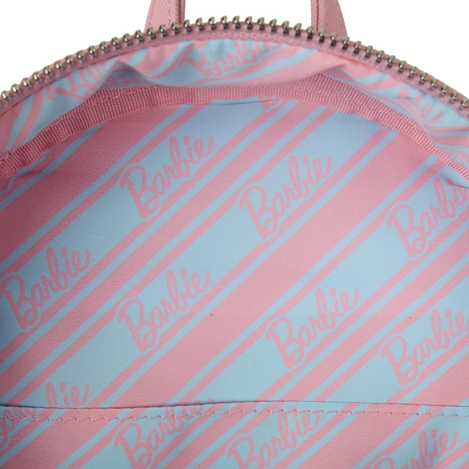LOUNGEFLY Mattel Classic Barbie Mini-Backpack NEW w/TAGS Barbie Movie Logo Mattel Loungefly Mini Backpack | Get Ready  main image 2