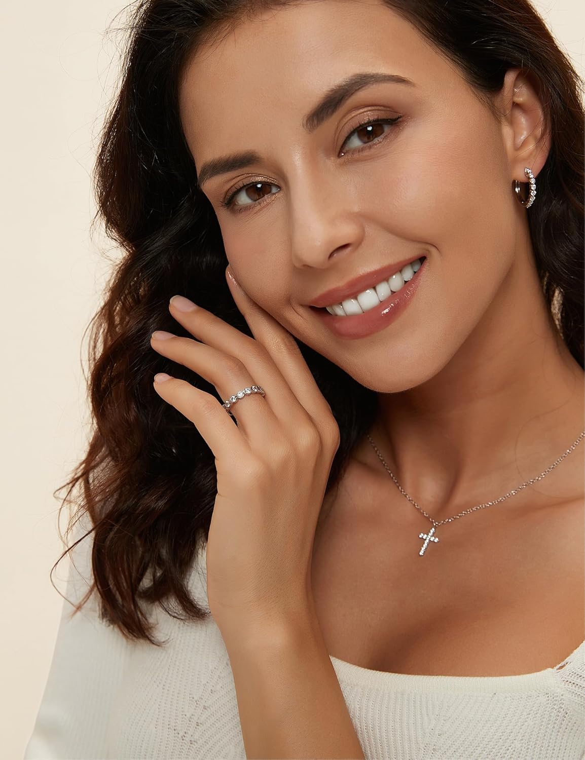 Mameloly 3.8mm Wedding Bands for Women Cubic Zirconia Full Eternity Stackable Engagement Promise Rings for Her Size 3-12 - Image 4