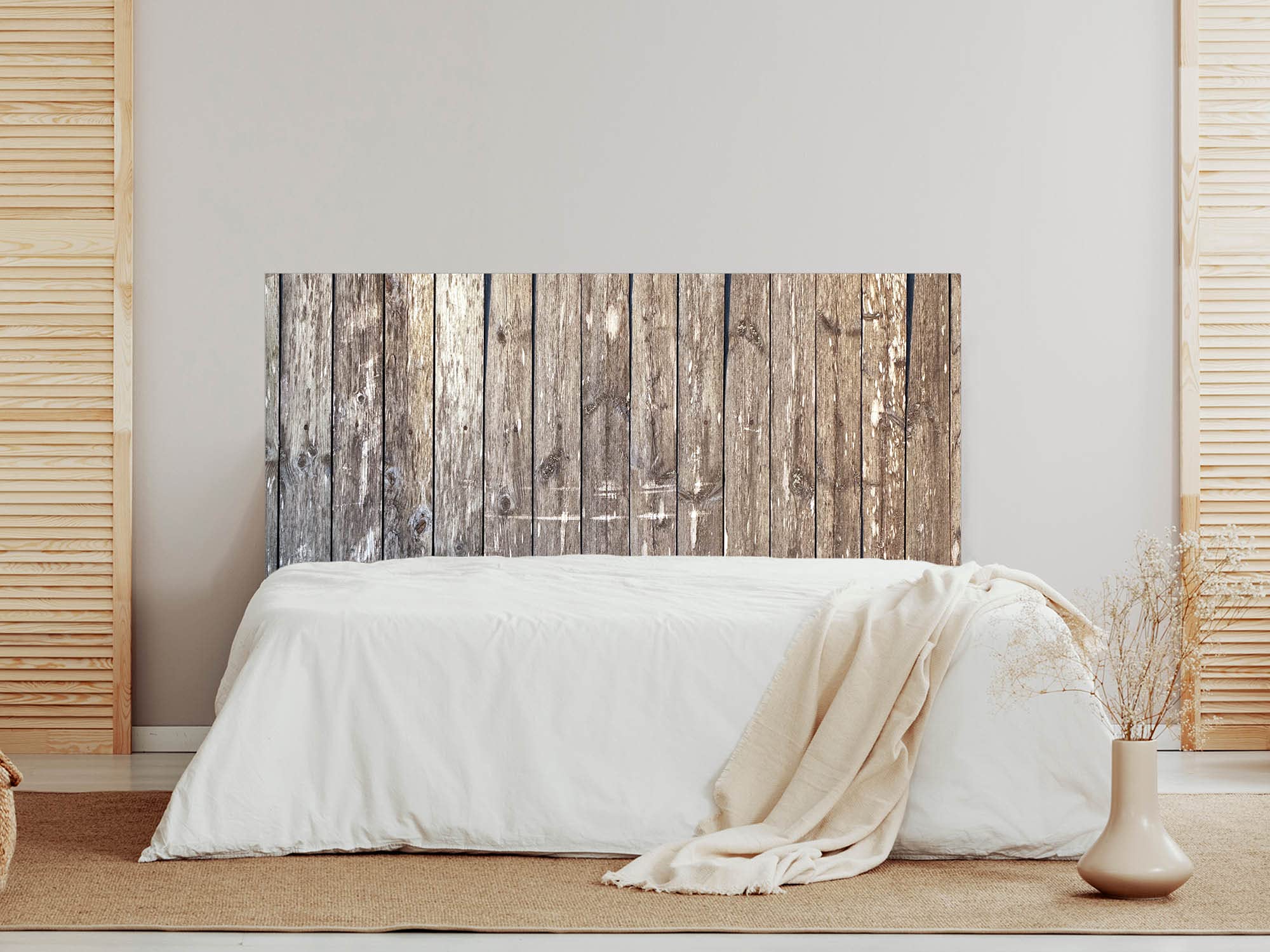 Oedim Cabecero Madera Marron, 135x60cm, cabecero Decorativo para Camas, decoración para Habitaciones