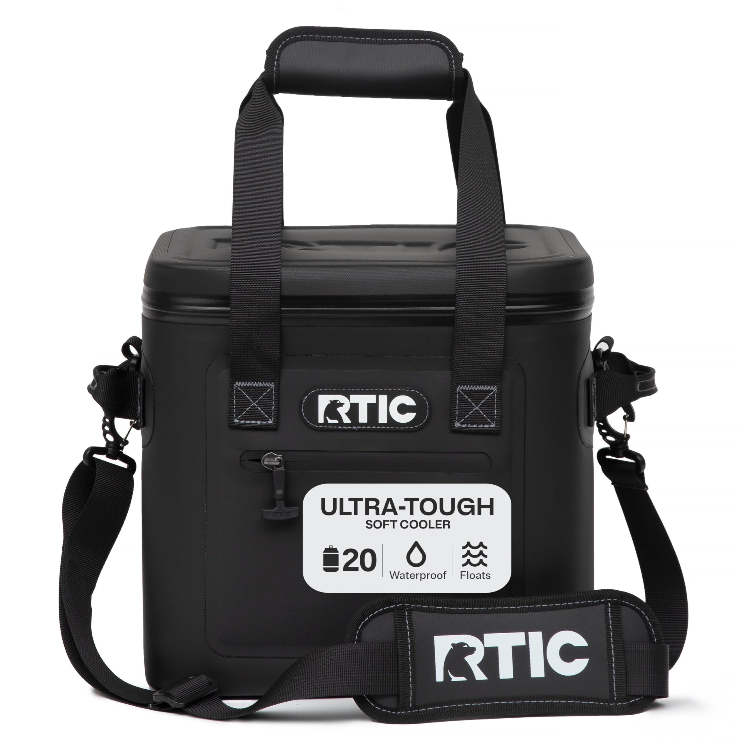 Amazon | RTIC 20缶ウルトラタフソフトクーラー防水、ブラック