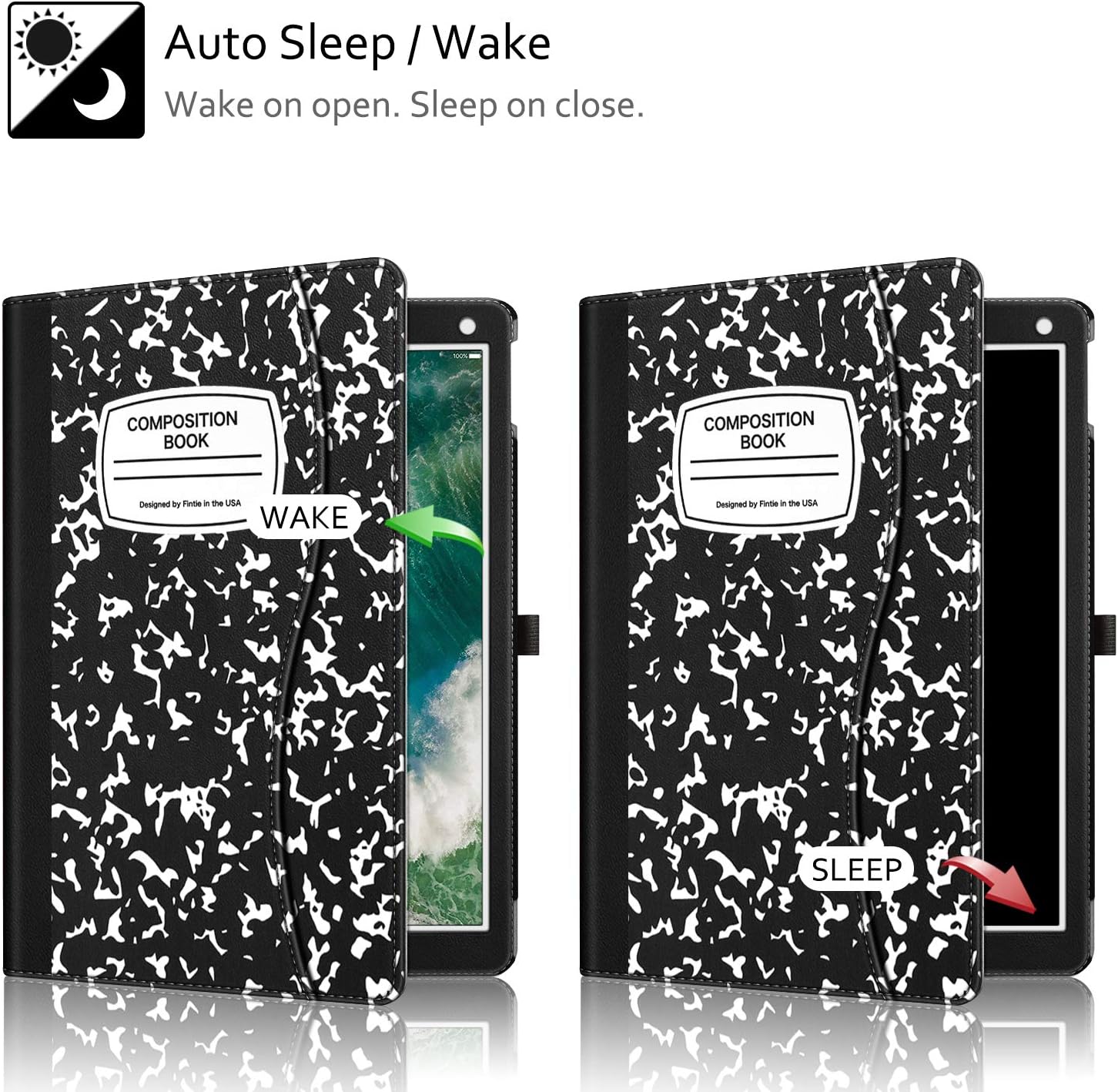 Blасk Frіdау - 70% оƒƒ Fintie Case for iPad Pro 12.9-inch 2017/2015 (Old Model, 2nd & 1st Generation) - [Corner Protection] Multi-Angle Folio Stand Cover with Pencil Holder & Pocket, Auto Wake/Sleep, Composition B