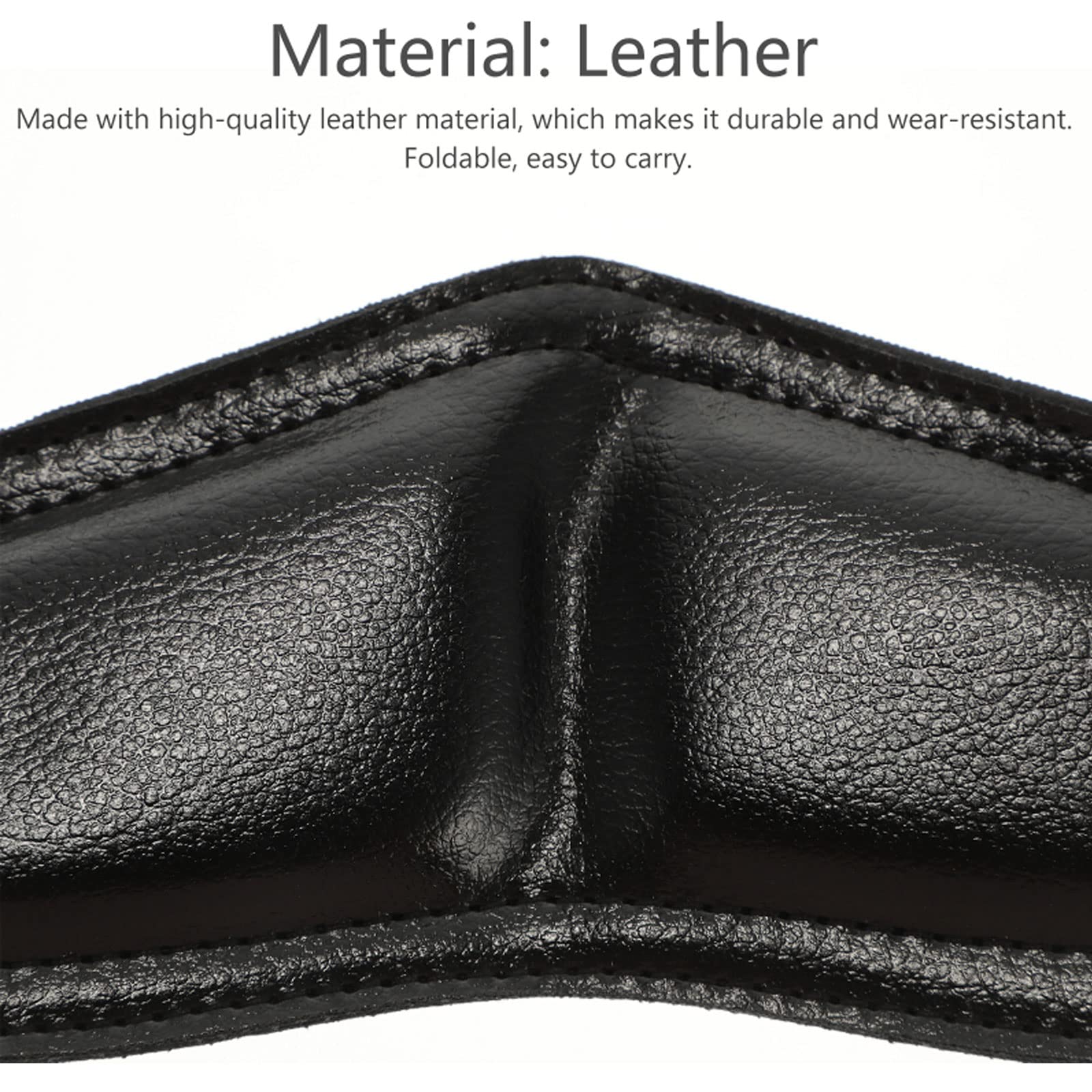 Adjustable Length Saxophone Neck Strap Soft Sax Leather Breathable Strap Padded Upgraded For Alto And Saxophone