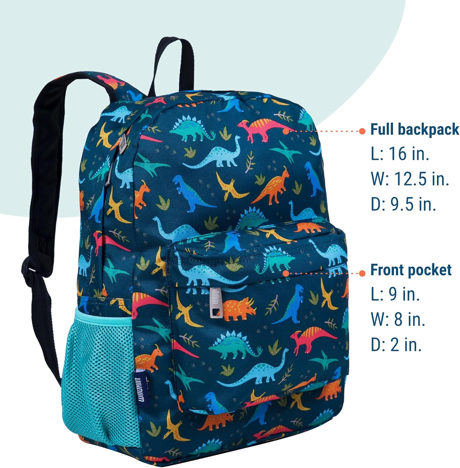 Wildkin 16-inch Kids Backpack – Durable, Padded & Spacious School Bag for Boys & Girls - Jurassic Dinosaurs - Image 4