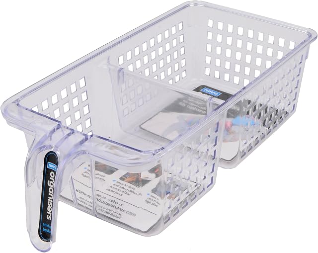 Novo organizer basket for refrigerator, with subdivision, transparent, 4 pieces