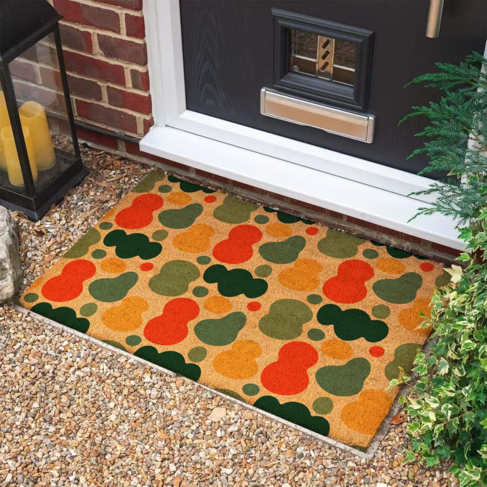 Tapis d entrée antidérapant Morbuy grattoir robuste en coco naturelle