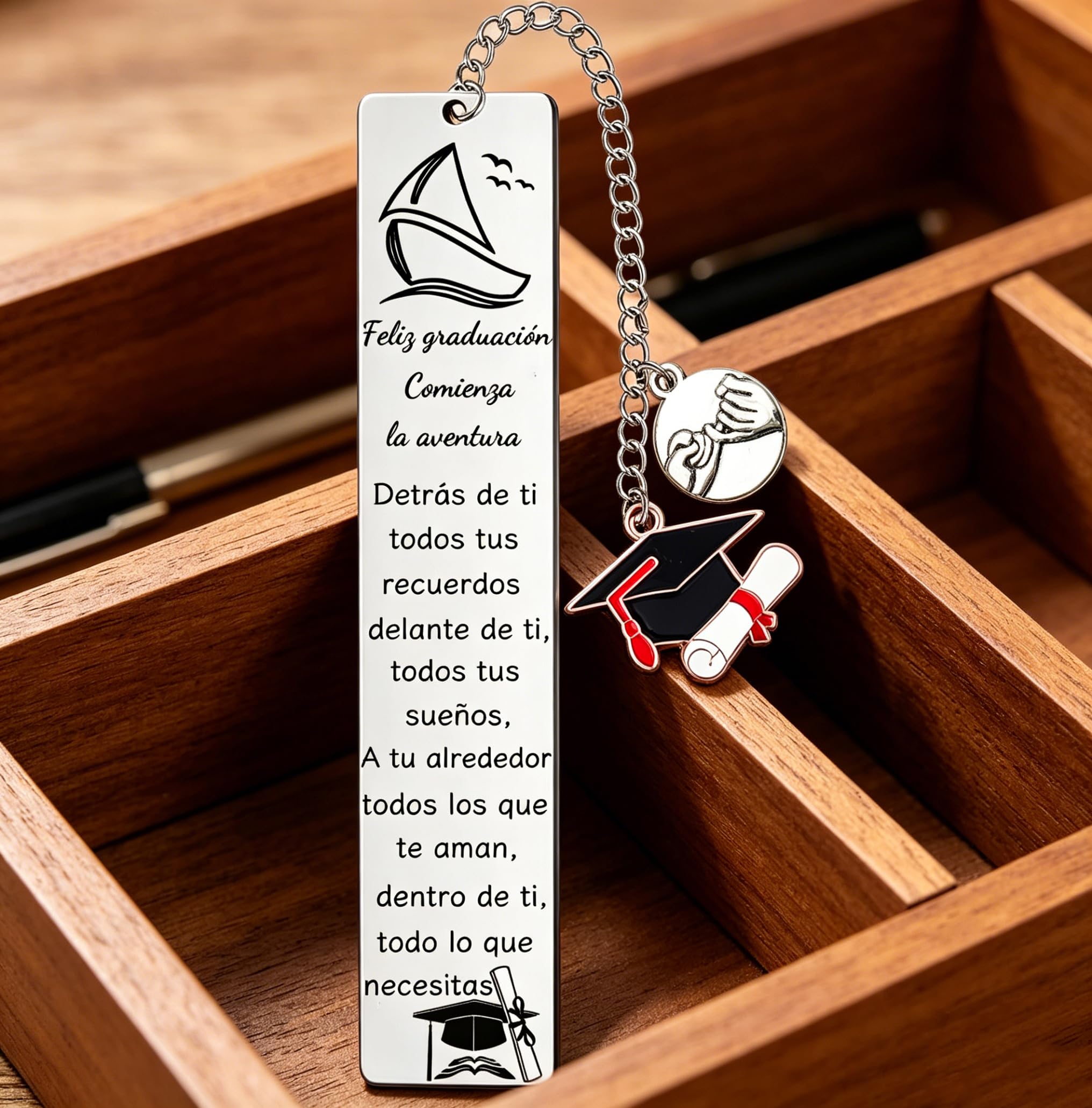 Marcadores Regalo Graduación para Estudiantes Llavero Amigo Hijo Hija Alentar Regalos Mujeres Hombres Ir Universidad Recuerdo Cumpleaños