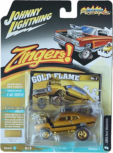 Johnny Lightning 1972 Ford Maverick, monstruos callejeros Zingers