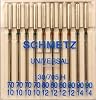 SCHMETZ Sewing machine needles: 10 universal needles, standard needle, needle thickness 7010-9014, sewing set, 130705 H, can be used in every standard home sewing machine