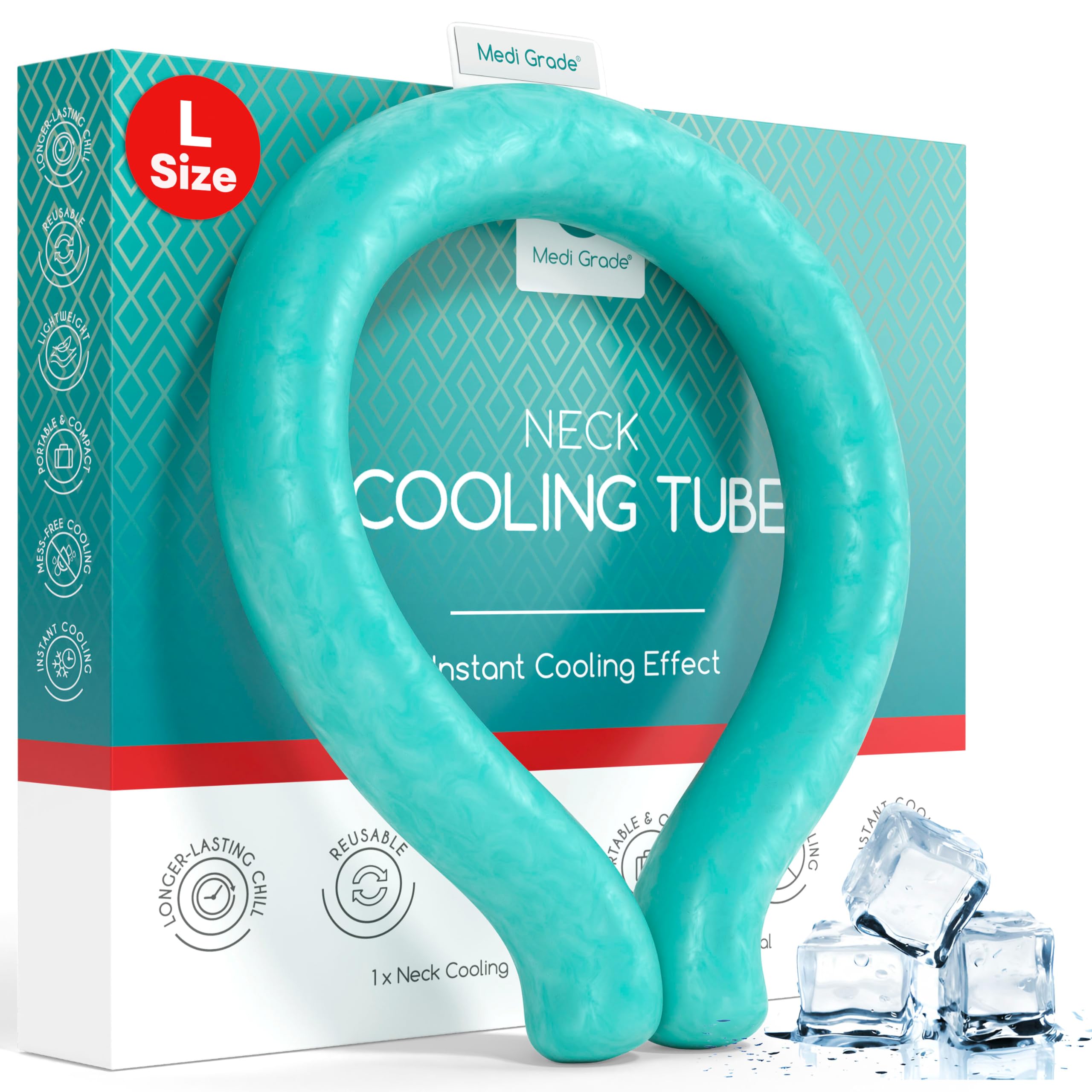 Amazon.com: Medi Grade Neck Cooling Tube - Reusable, Instant
