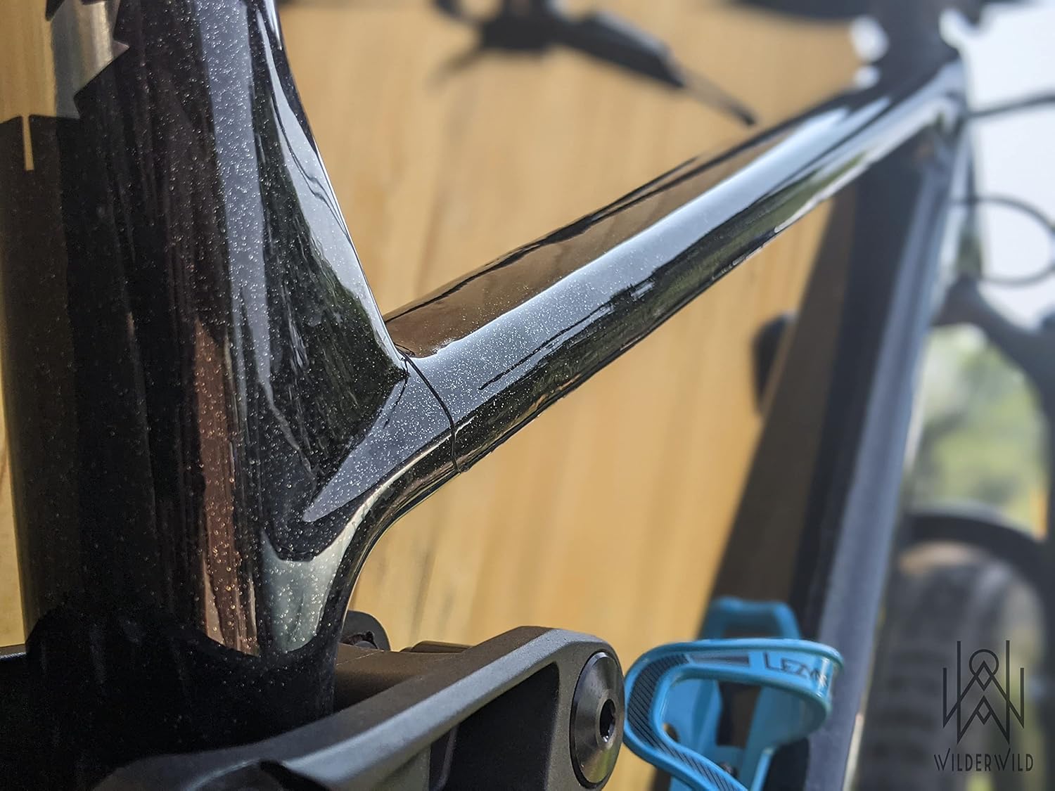 Bike Frame Protection Tape- High Impact Clear Vinyl Wrap Includes Tool (4”x72) Bicycle Frame Protector, Mountain Bike Frame Guard Chainstay Protector (Glossy Clear)