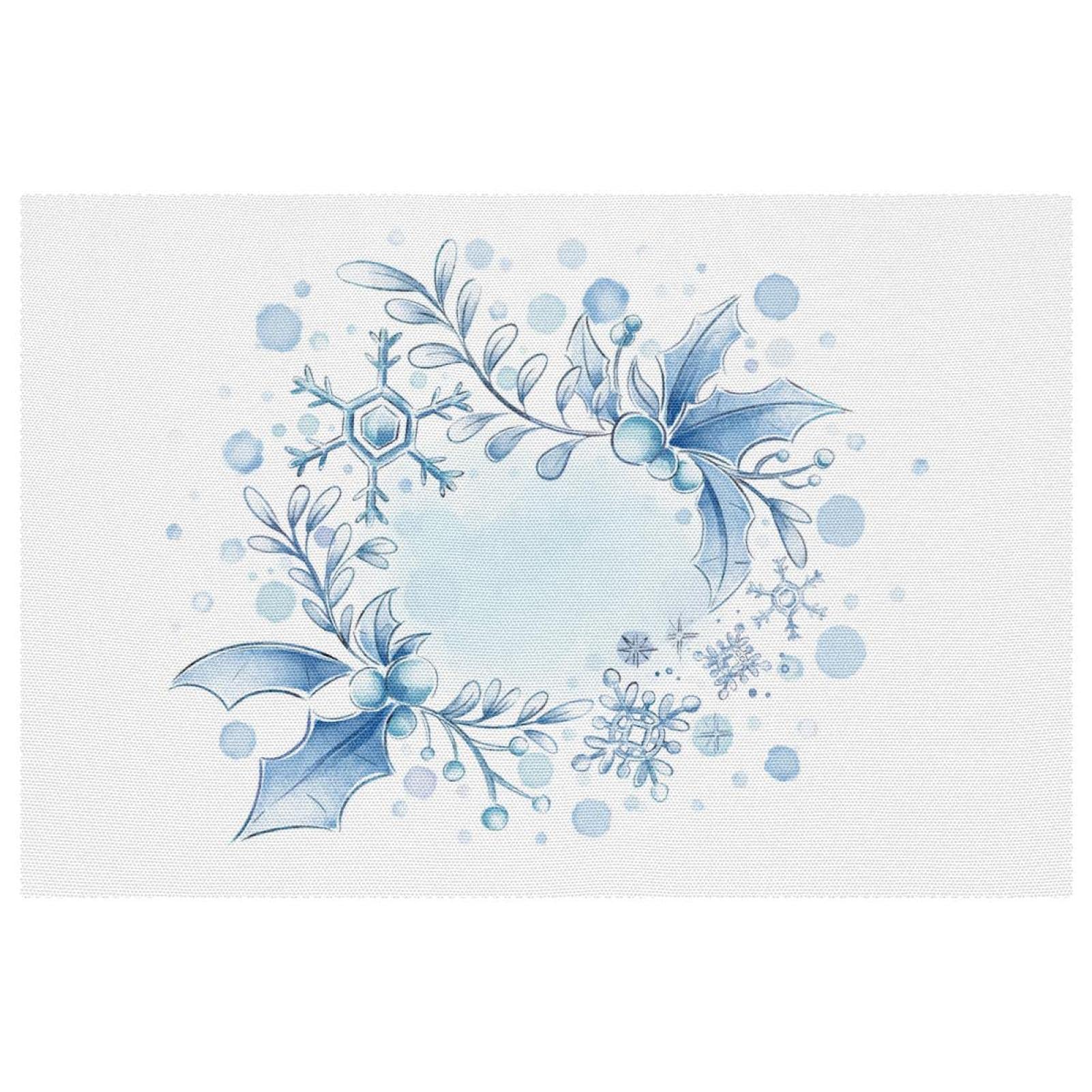 Set de table flocon de neige antidérapant et résistant à la chaleur x6