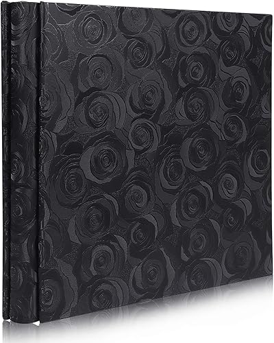 RECUTMS - Álbum de fotos de 4 x 6pulgadas, 600 fotos, 5 por página, horizontales y verticales, cubierta de piel sintética con diseño de rosa,