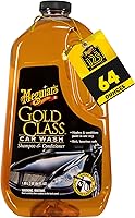 Meguiar's Gold Class Car Wash Shampoo & Conditioner - Rich Foaming Soap for Bucket or Foam Cannon, Safe on All Paint, Glossy Shine, 64oz