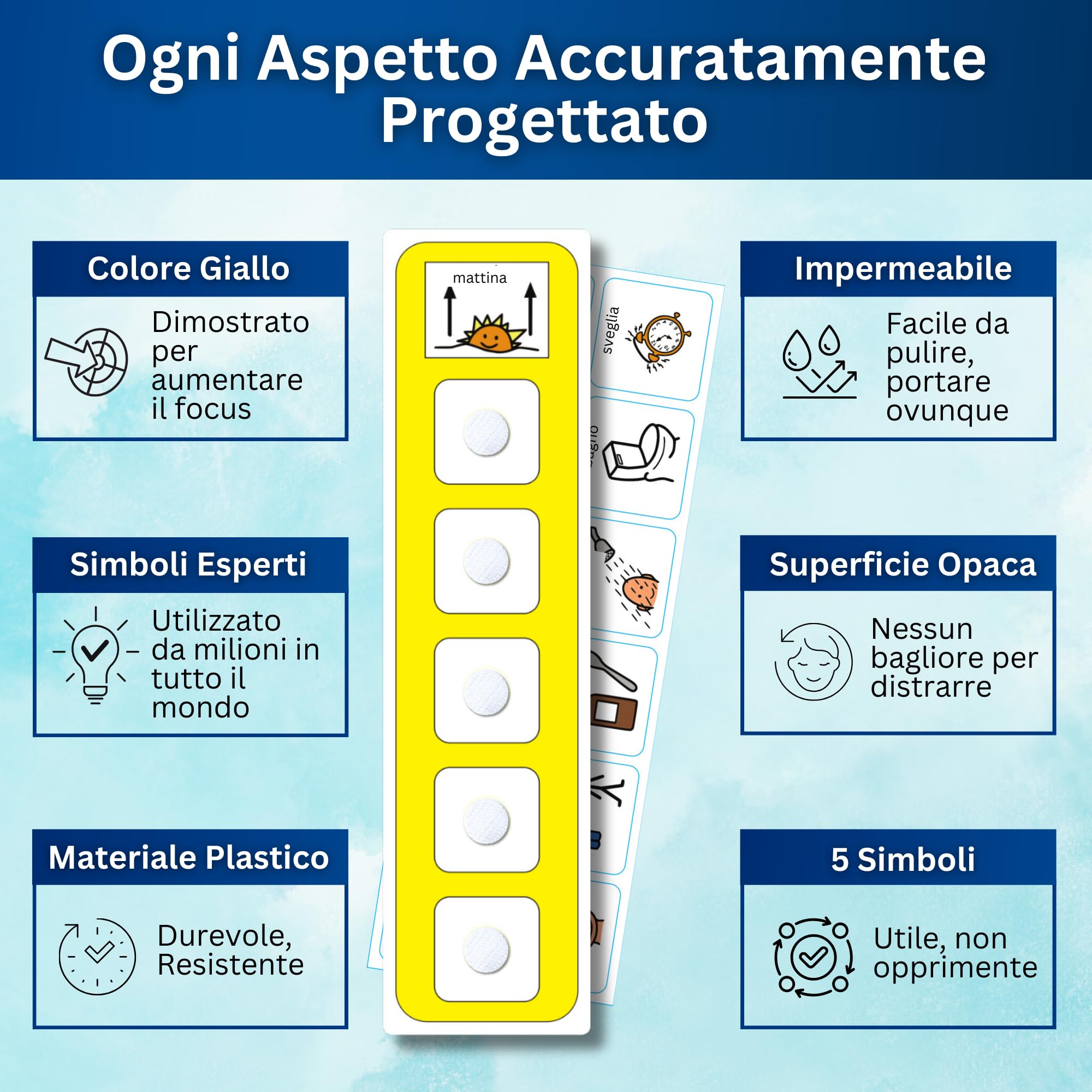 Autism Supplies and Developments Routine Mattutina Agenda Visiva Bambini Autismo – 12 Flashcards - Italiano – CAA Giochi Montessori e Educativi – Ludattica - Regali per Autistici