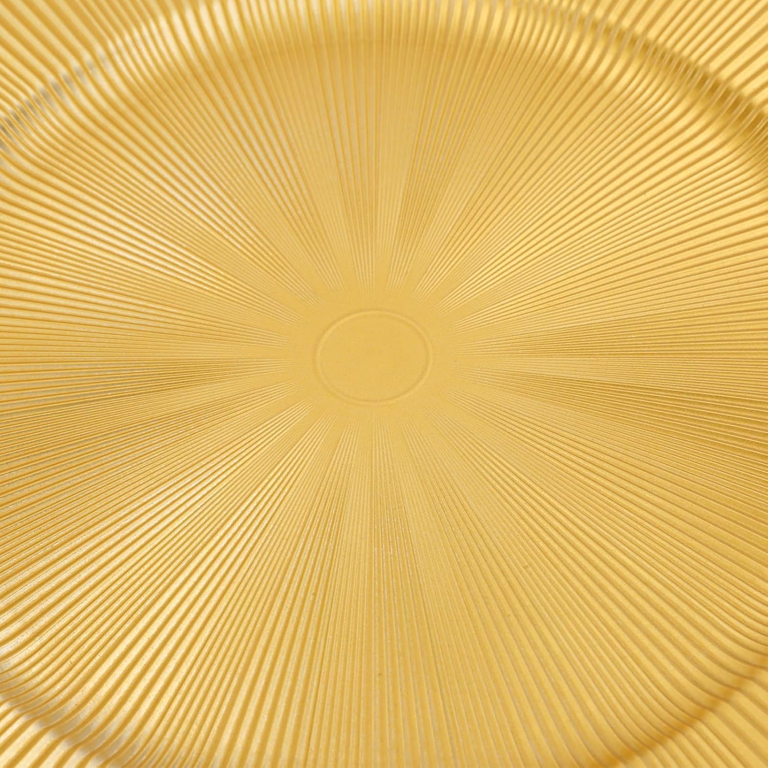 50 Pcs Gold Charger Plates Bulk,13" Plastic Round Charger for Dinner Plate,Decorative Chargers for Wedding,Dinner,Kitchen,Party (Golden-B)