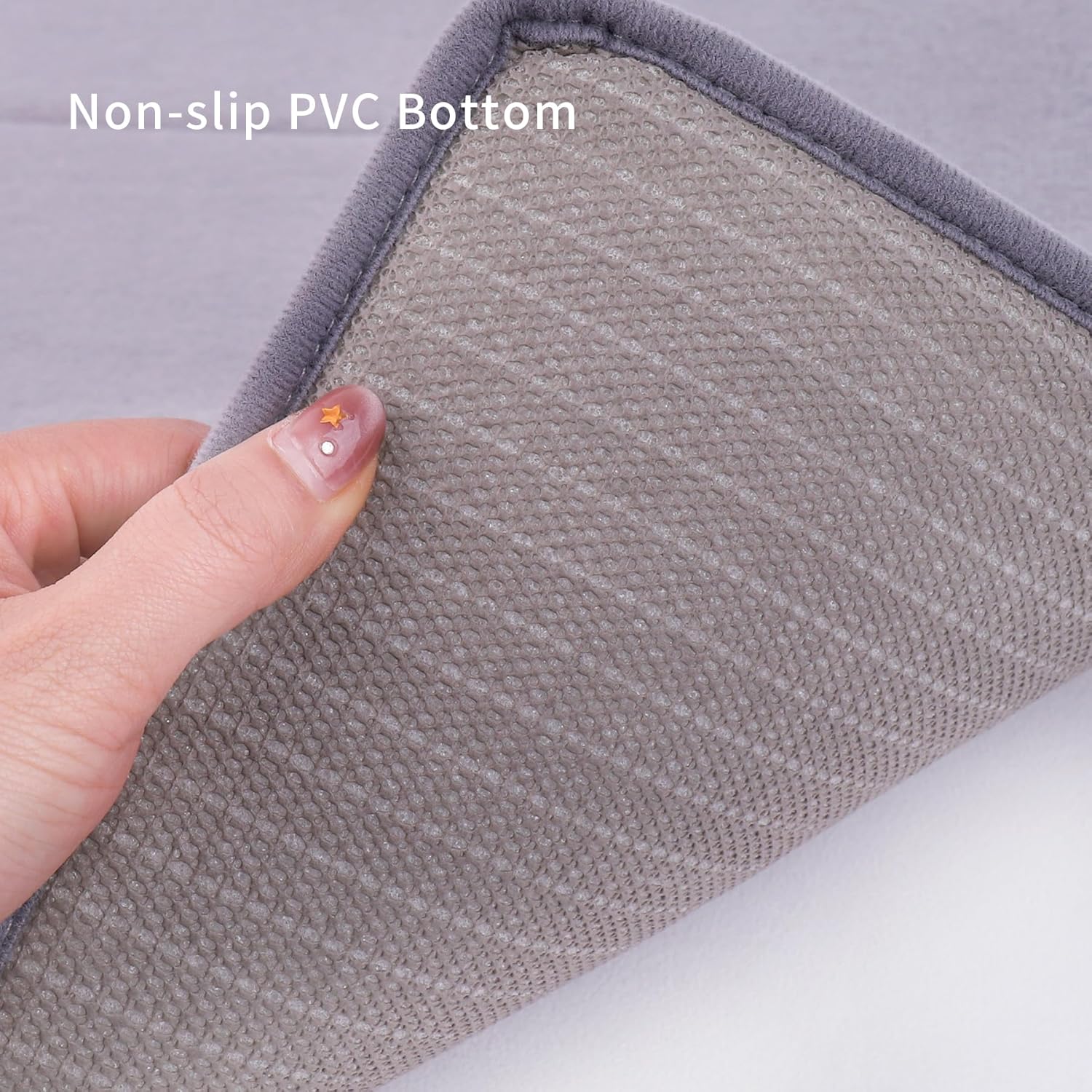 Soft Hallway Runner Rug,Washable Floor Rugs, Non Slip Memory Foam Rug,Super Water Absorption, Suitable for Bathroom Mat, Entrance,Kitchen, Living Room Decor(2x6ft Grey)