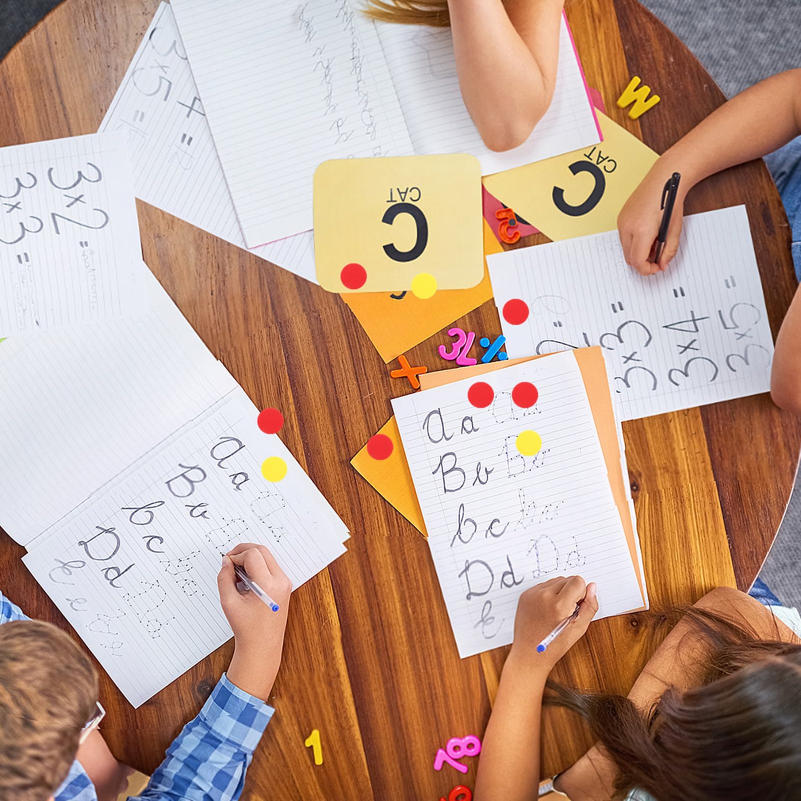 TOYANDONA 200 Stück Runde Mathematik Zählchips aus Eva für Kinder mit Zweifarbigen Zählscheiben Sicher und Leicht Handhabbar für Klassenzimmer und Lernspiele