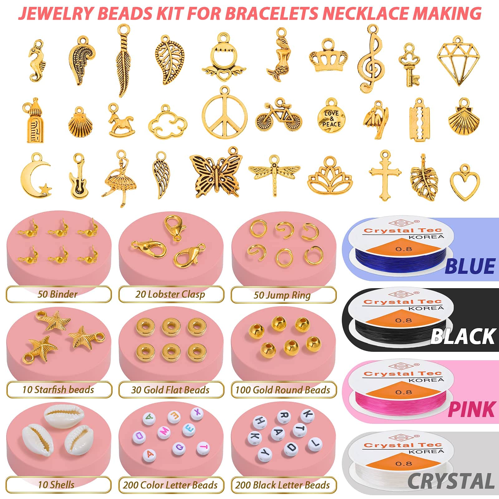 Anezus - Set Di 5600 Perline In Argilla Per Creare Bracciali