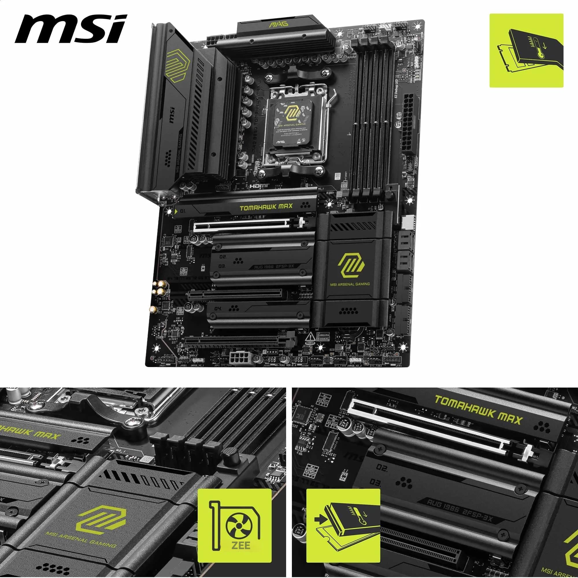 Amazon.com: MSI MAG B850 Tomahawk MAX WiFi Motherboard, ATX
