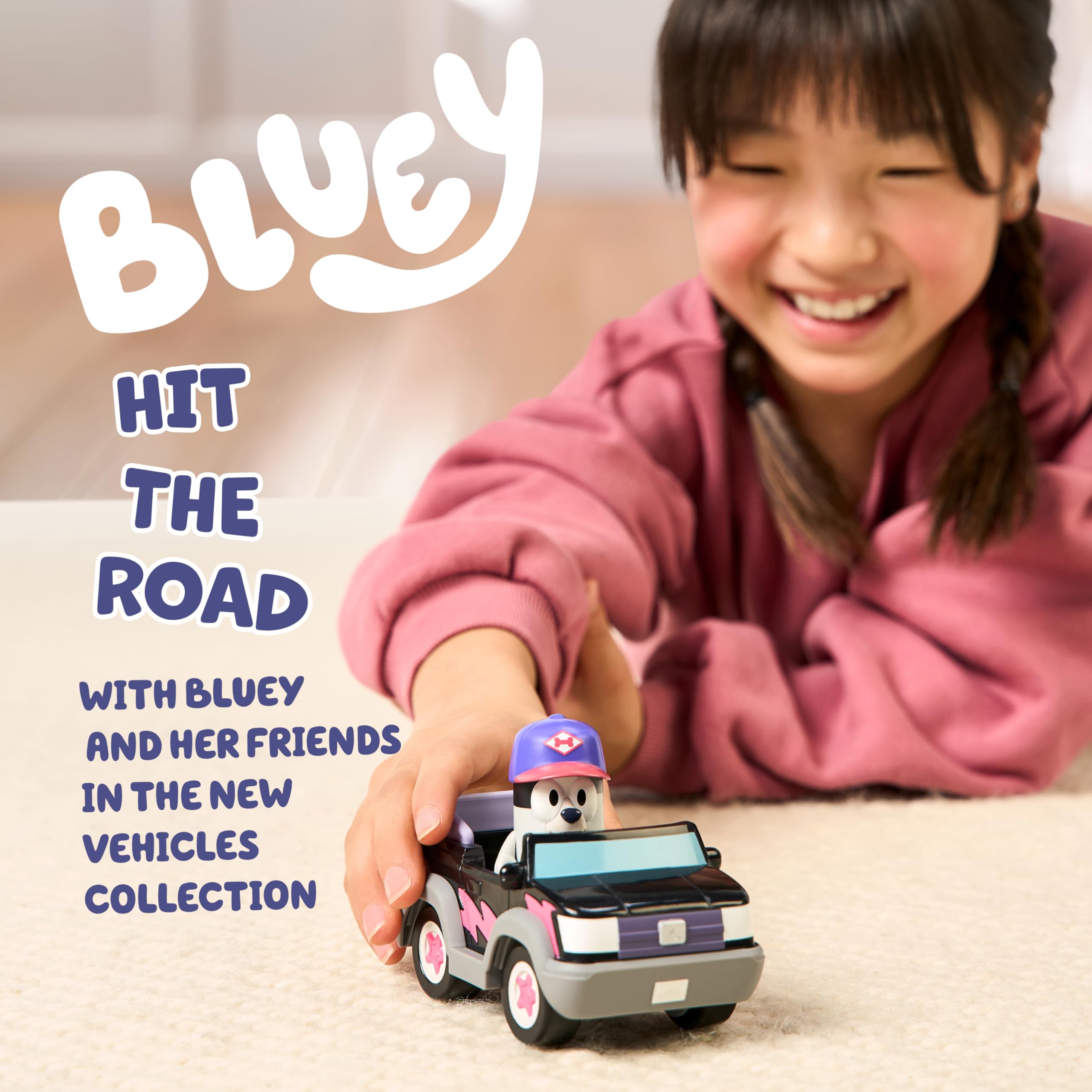 Bluey Hit The Road And Her Friends In This Cute Little Vehicle! Ride Along In Pizza Girls Car with Muffin - Image 3