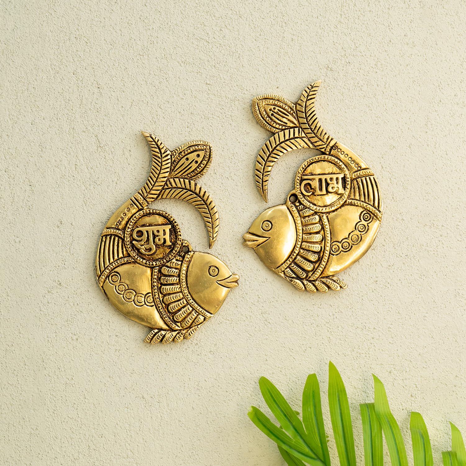 Ekhasa Brass Shubh Labh - Prosperity Hanging -1 Ekhasa Brass Shubh Labh - Prosperity Hanging -1