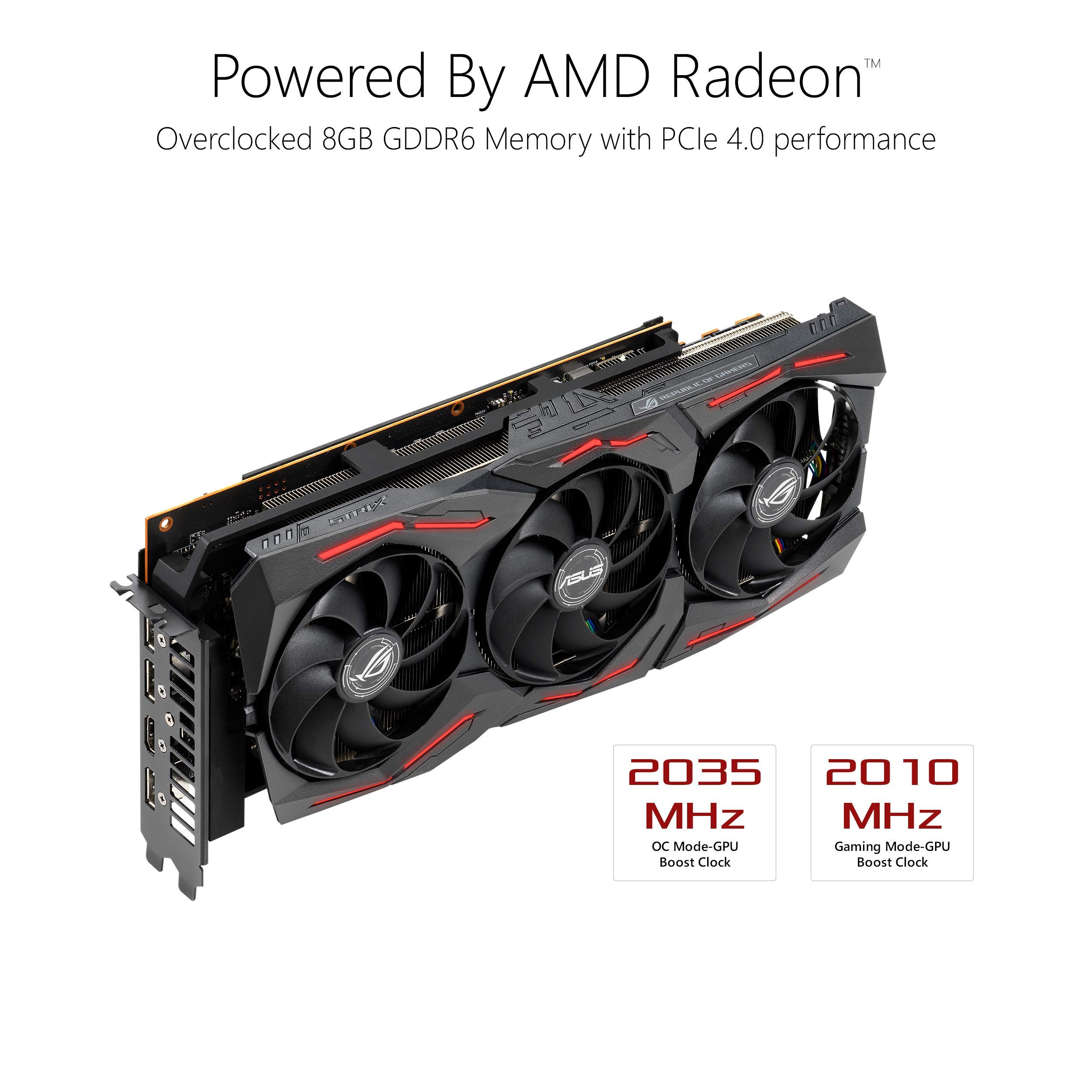 Amazon.com: ASUS ROG Strix AMD Radeon RX 5700XT Overclocked 8G