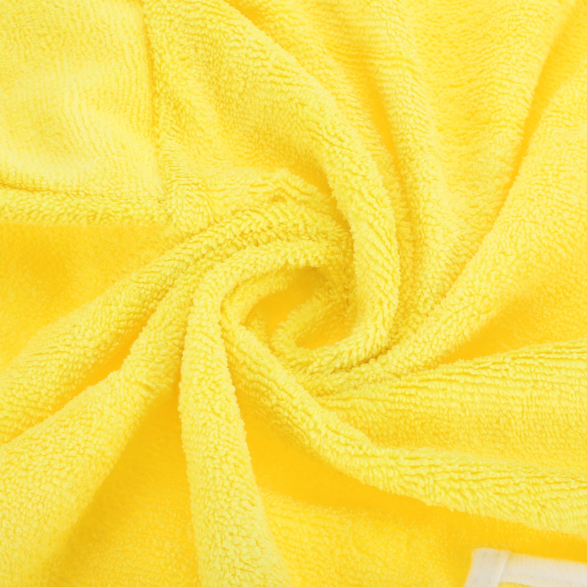 CAPASTEC Vestaglia con Cappuccio per Cani, Asciugamano per Animali Domestici, Asciugamano per Cani ad Asciugatura Rapida, L, Giallo