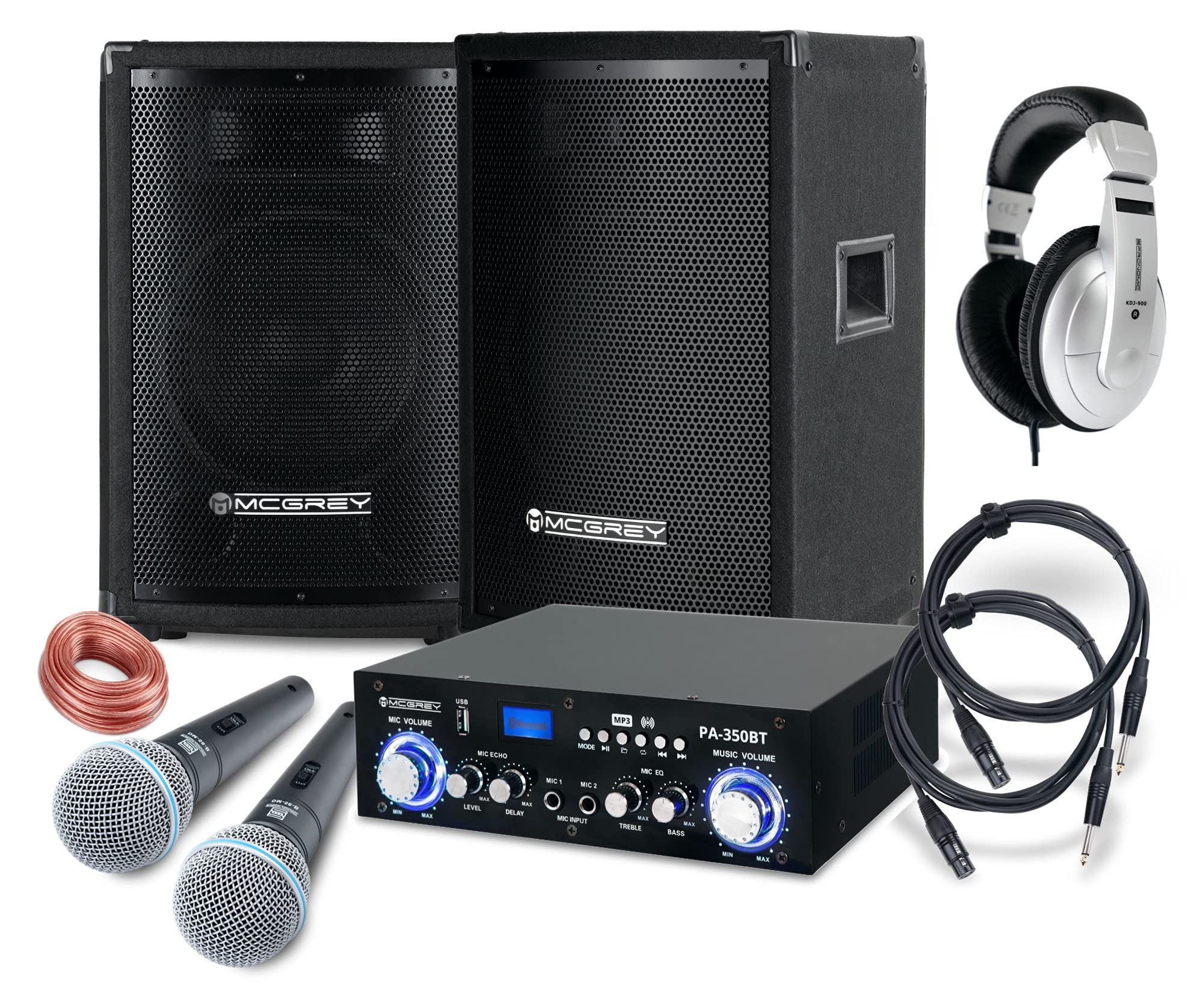 McGrey DJ Karaoke Set Completo Party-1500 800W