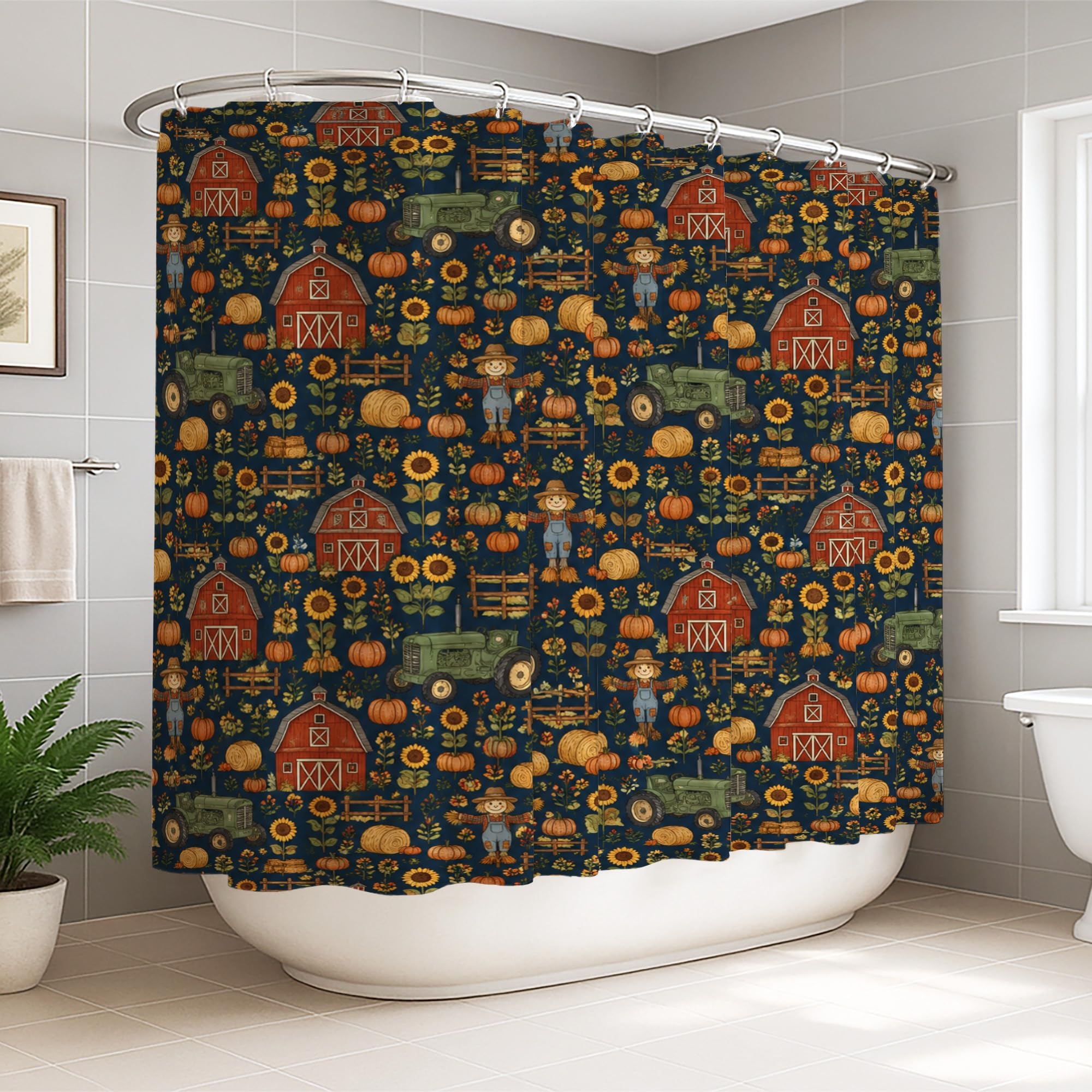 Rideau de douche anti éclaboussures extra large 274x183 cm pour en finir avec l'eau au sol