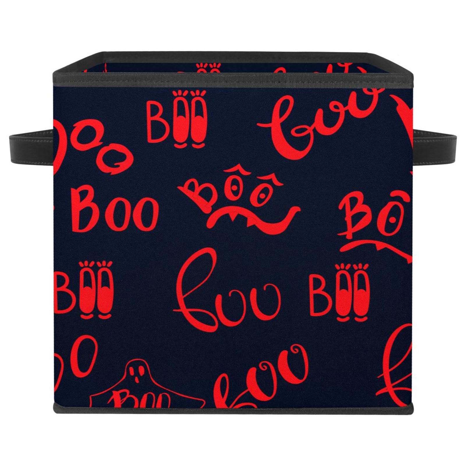 Boîte de rangement pliable cube en tissu rouge contre le désordre des placards