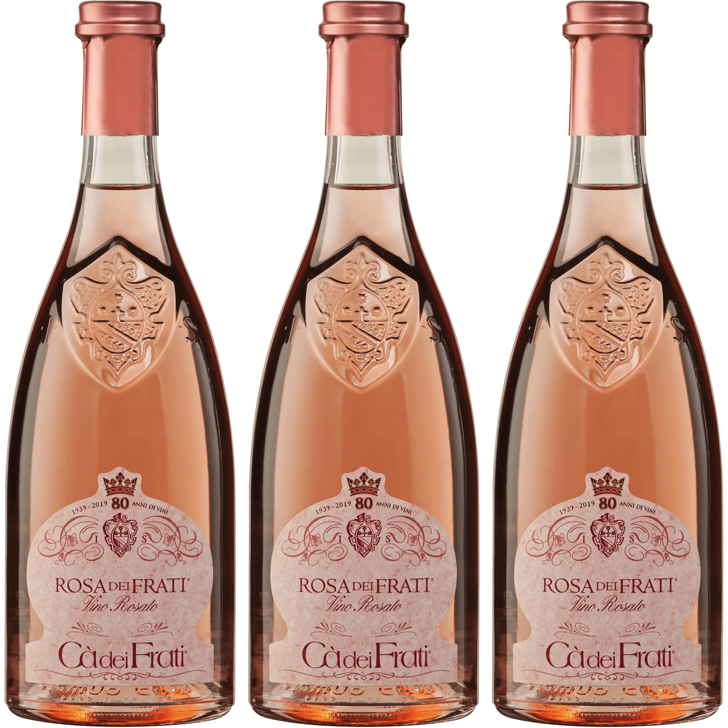 Cà dei Frati Rosa DOC Roséwein rosé trocken Italien inkl. FeinWert E-Book (3 x 0.75 l)
