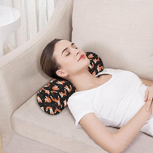 Miniatura 2 de Linda almohada larga de zorro para ropa de cama de cama esencial redondo cuello rollo almohada redonda inserto de almohada cilíndrica en forma de