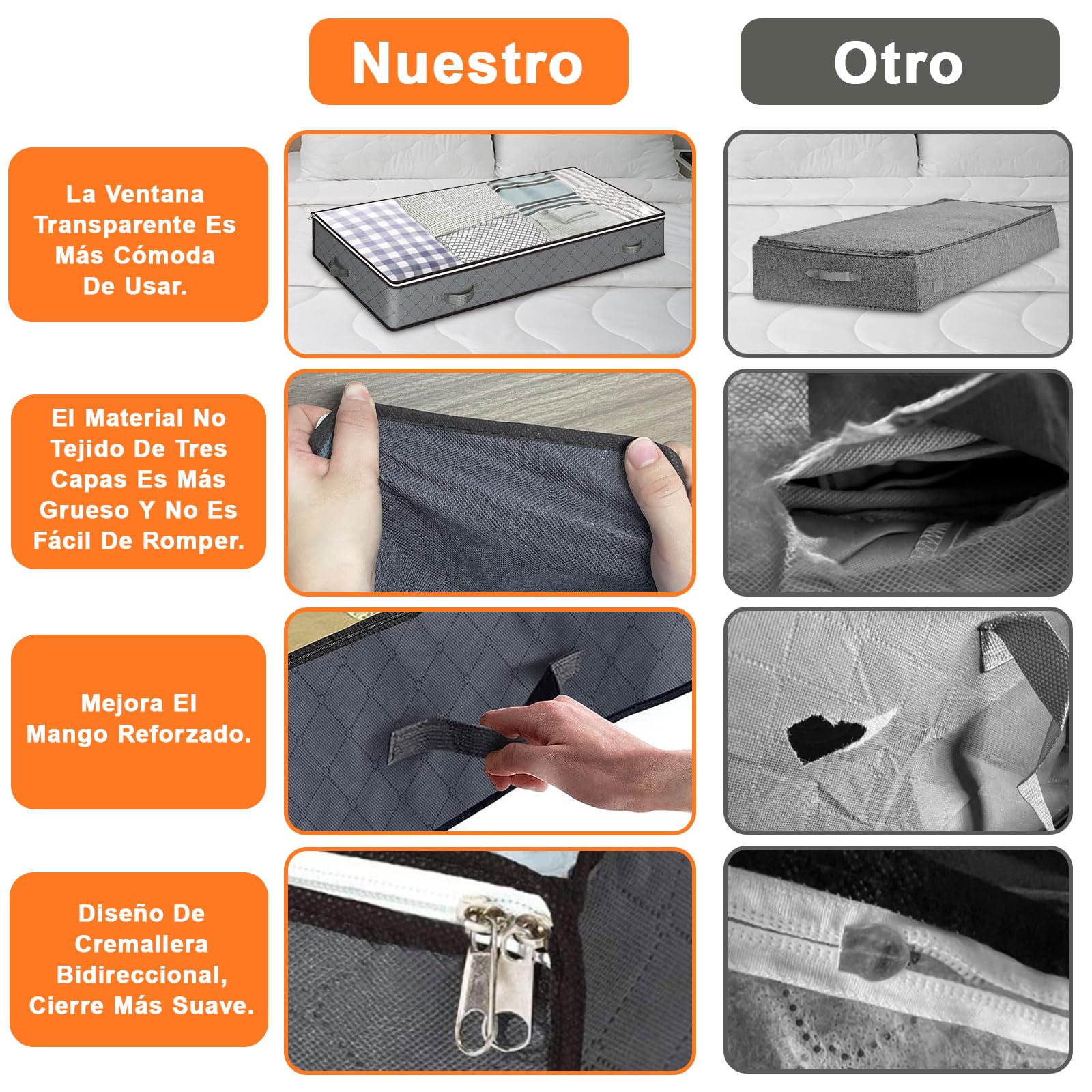 Cestas Con Tapa Estilo Ratán: Pack De 2, Polipropileno Sin BPA, Color Menta, 10 Litros