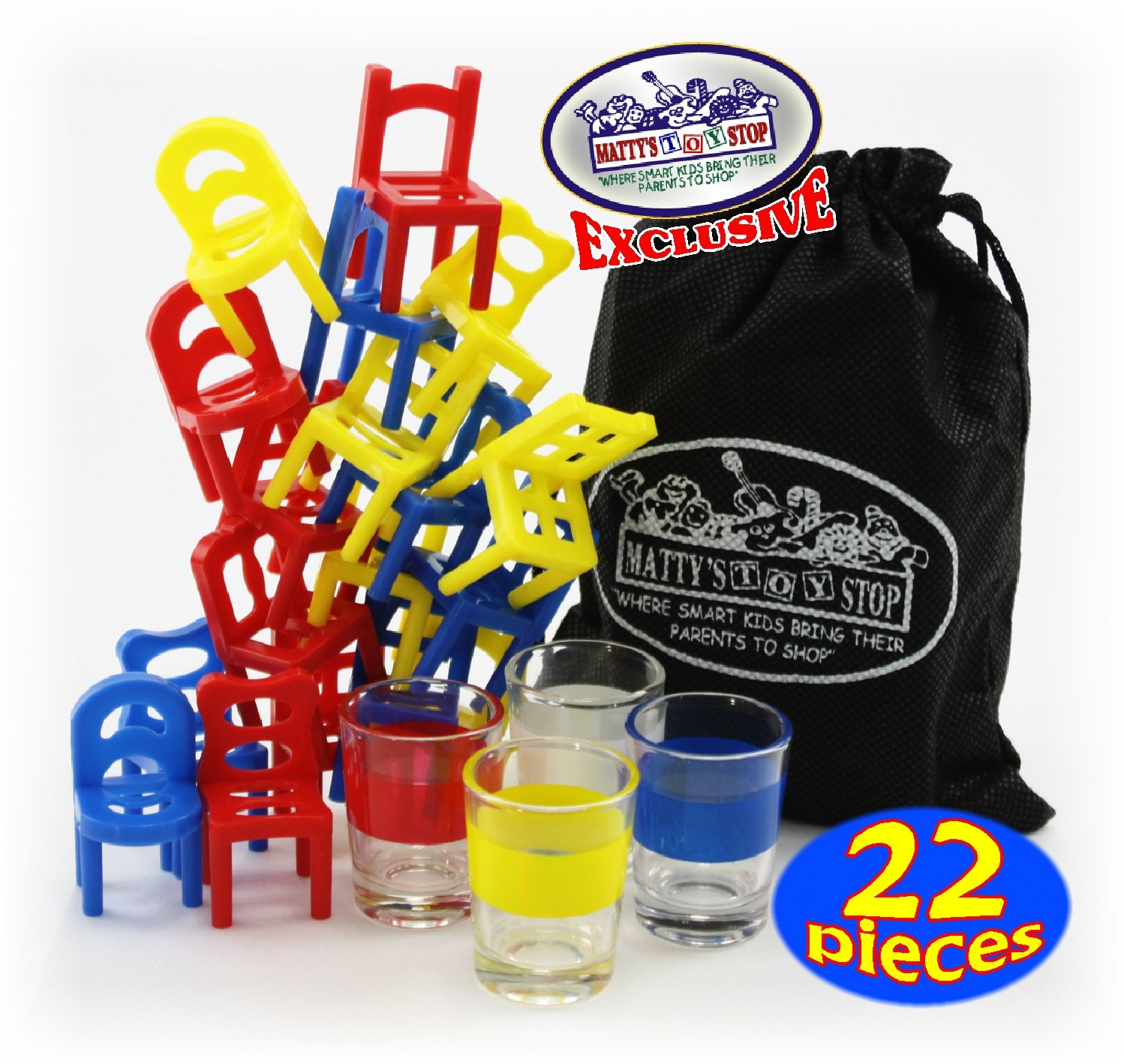 Buy "Drunken Chairs" Deluxe Chairs Stack & Balance Drinking Game with